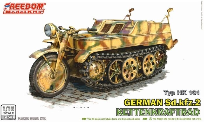 FREEDOM MODEL FM16001 1/16 Sd.Kfz. 2 Kettenkraftrad Typ HK 101 FREEDOM MODEL FM16001 1/16 Sd.Kfz. 2 Kettenkraftrad Typ HK 101