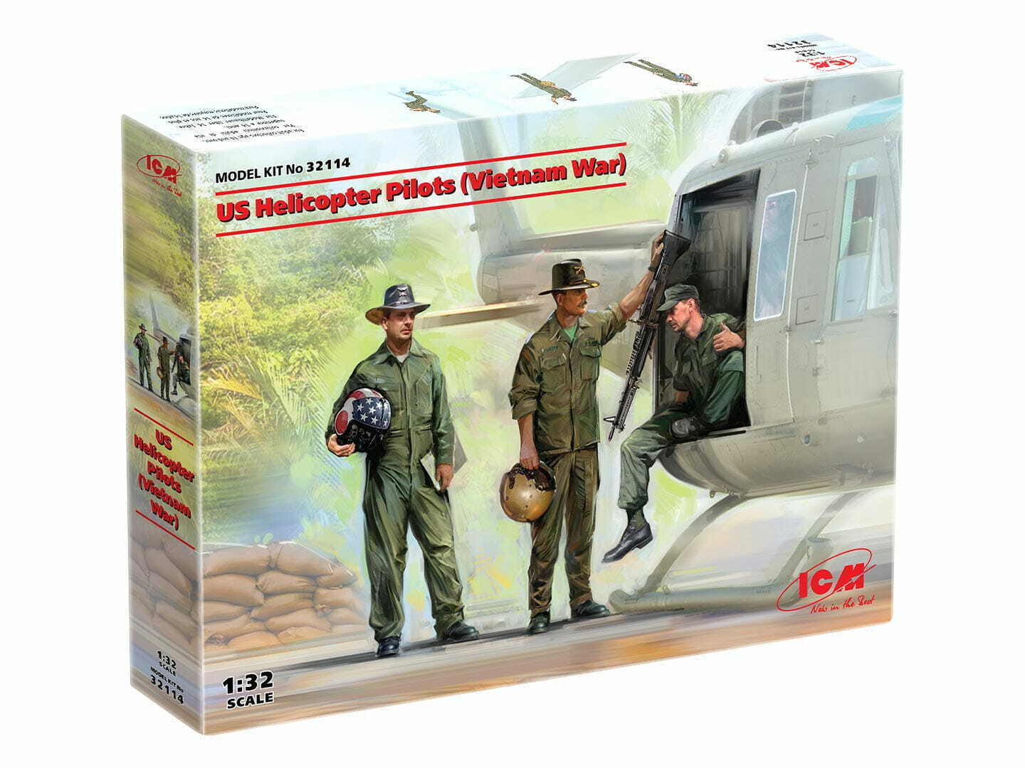 ICM ICM32114 1/32 US Helicopter Pilots Vietnam
