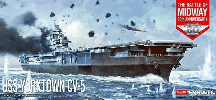Academy AC14229 1/700 USS Yorktown CV-5 'The Battle of Midway 80th Anniversary'