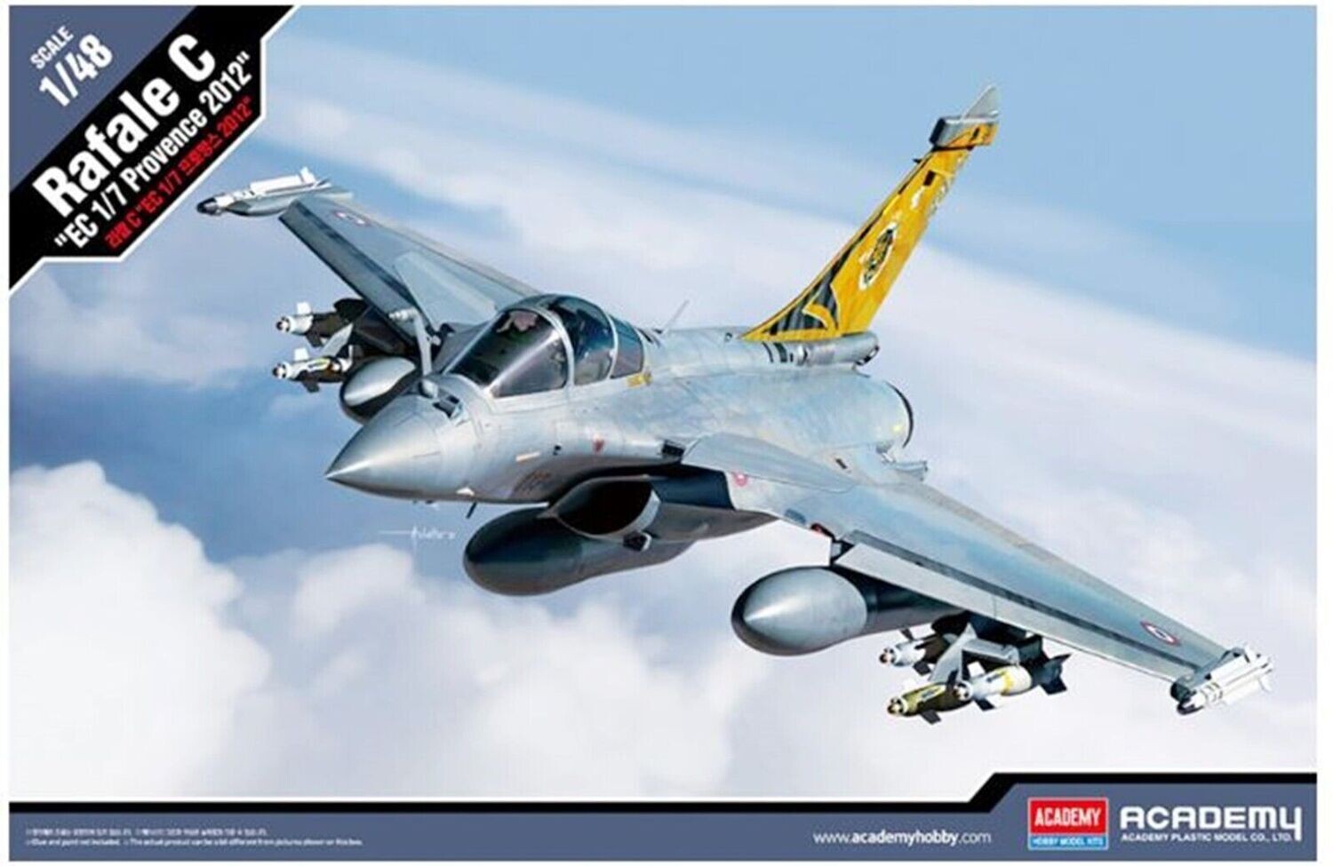 Academy 12346 1/48 Dassault Rafale C `EC 1/7 Provence 2012'