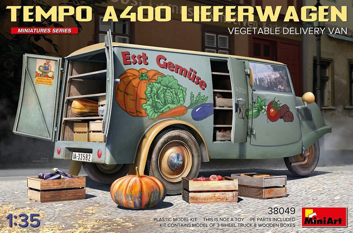 Miniart MA38049 1/35 Tempo A400 Lieferwagen - Vegetable - NEU