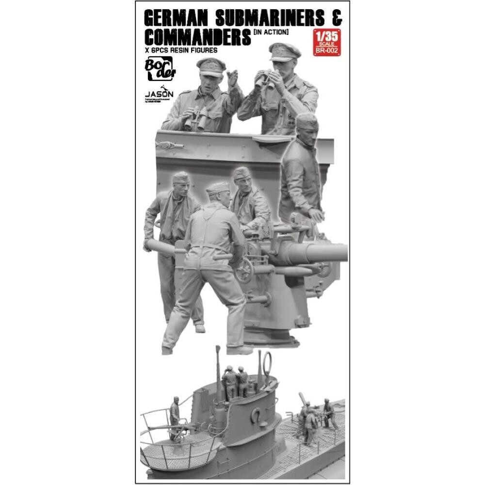 Border Models BMBR002 1/35 Germ. Submariners & Commanders in Action ( SET of 6 Resin Figures ) !!