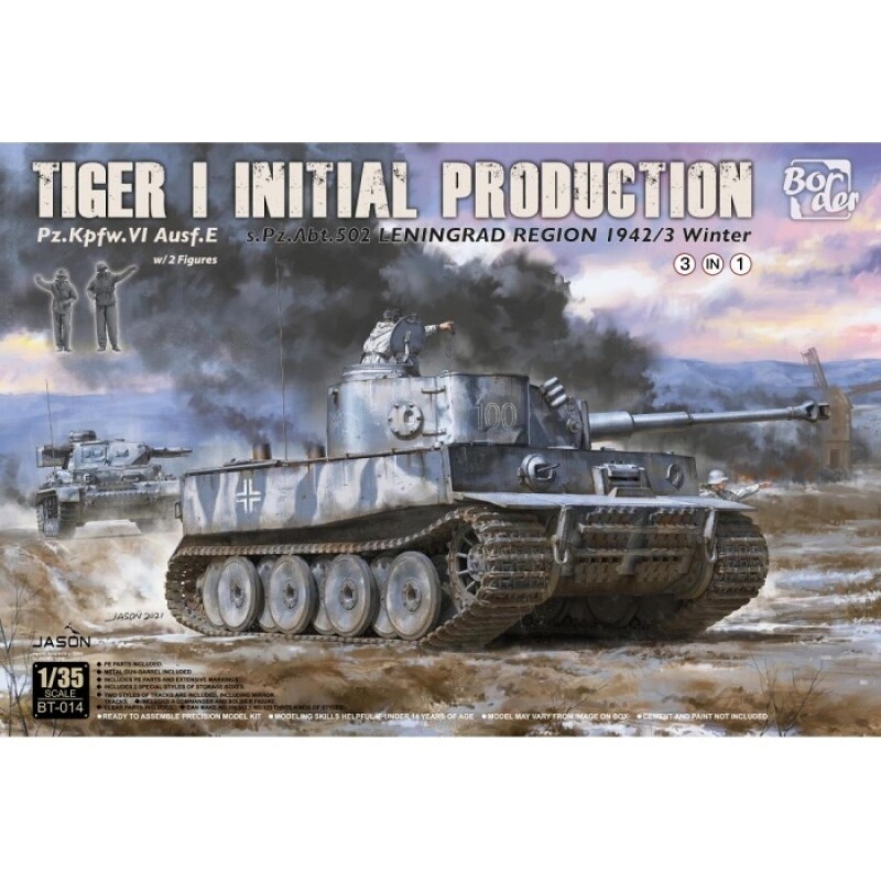 Border Models BMBT014 1/35 Germ.Pz. VI Tiger I , Ausf. E ( Initial ) 3in1