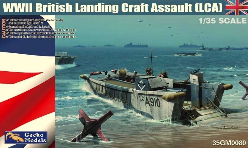 Gecko Models GM35GM0080 1/35 WWII British Landing Craft Assalt (LCA) Gecko Models GM35GM0080 1/35 WWII British Landing Craft Assalt (LCA)