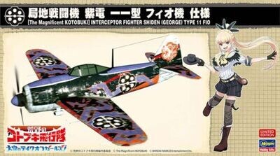 Hasegawa HAS52233 1/48 (The Magníficent Kotobuki) Interceptor Fighter Shiden (George) Type 11 Fio