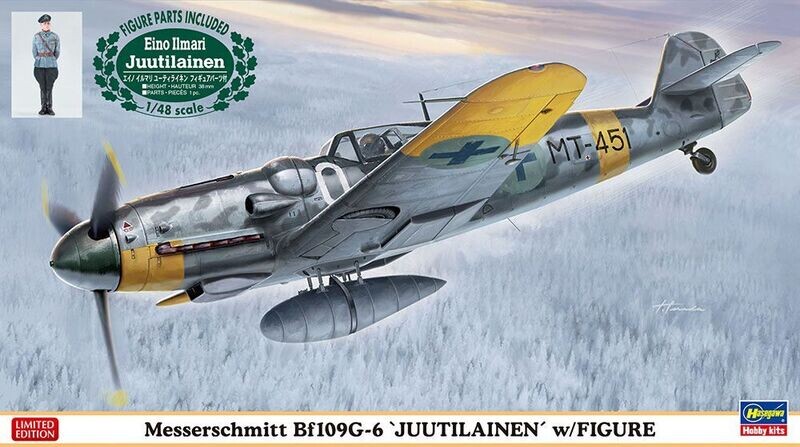 Hasegawa HAS07494 1/48 Messerschmitt Bf109G-6 'Juutilainen' w/Figure - FRÜHLINGSANGEBOT !!! Hasegawa HAS07494 1/48 Messerschmitt Bf109G-6 'Juutilainen' w/Figure - FRÜHLINGSANGEBOT !!!