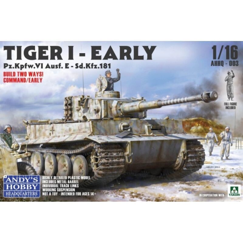 Andy's Hobby Headquarters AHHQ003 1/16 Pz.Kpfw.VI Ausf.E Tiger I ( early Prod. ) Andy's Hobby Headquarters AHHQ003 1/16 Pz.Kpfw.VI Ausf.E Tiger I ( early Prod. )
