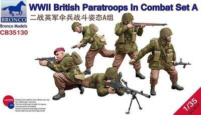 Bronco CB35130 1/35 WWII British Paratroops In Combat , Set A