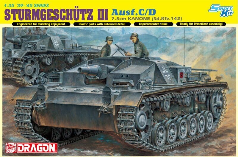 DRAGON DR6851 1/35 Sturmgeschütz III , 7.5cm KANONE (Sd.Kfz.142) ,Ausf.C/D