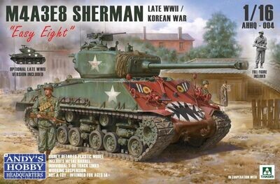 Andy's Hobby Headquarters AHHQ004 1/16 M4A3E8 Sherman Late WWII/Korean War - 'Easy Eight'