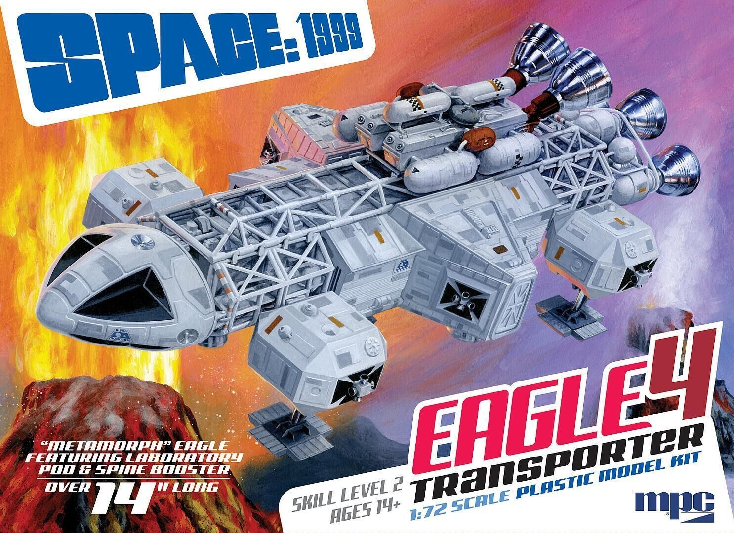 MPC MPC979 1/72 14" Space 1999 Eagle 4 feat. Lab Pod & Spine Booster