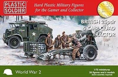 Plastic Soldier PSCG20007 1/72 British 25Pdr. and CMP Quad Tractor