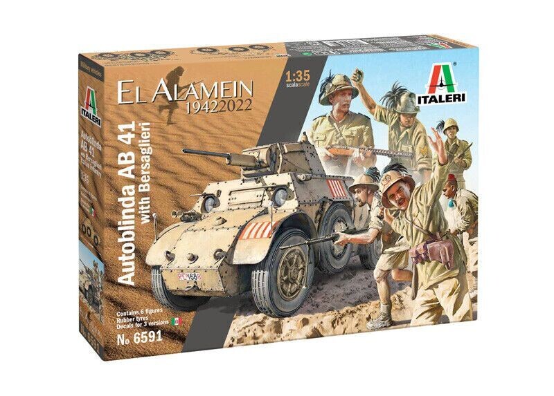 Italeri IT6591 1/35 Autoblinda AB 41 w/Bersagleri , El Alamein