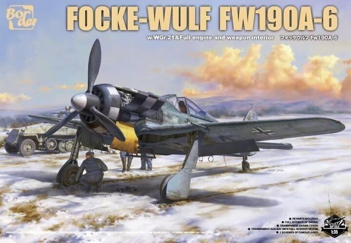 Border Models BMBF003 1/35 Focke-Wulf Fw190A-6 w/WGr.21 and full Engine and Weapon Interior Border Models BMBF003 1/35 Focke-Wulf Fw190A-6 w/WGr.21 and full Engine and Weapon Interior