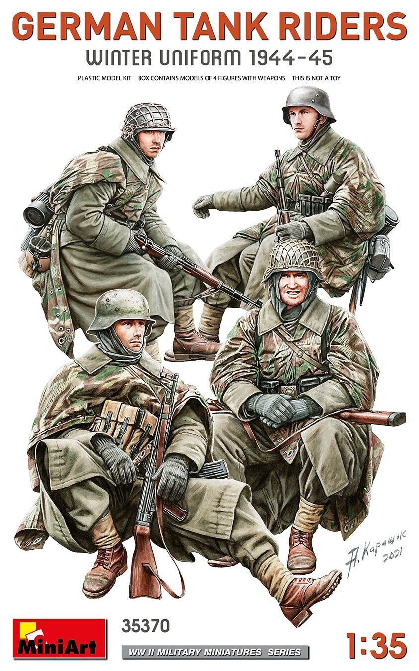 Miniart MA35370 1/35 Deutsche aufgesessene Infanterie in Winteruniformen, 1944-45