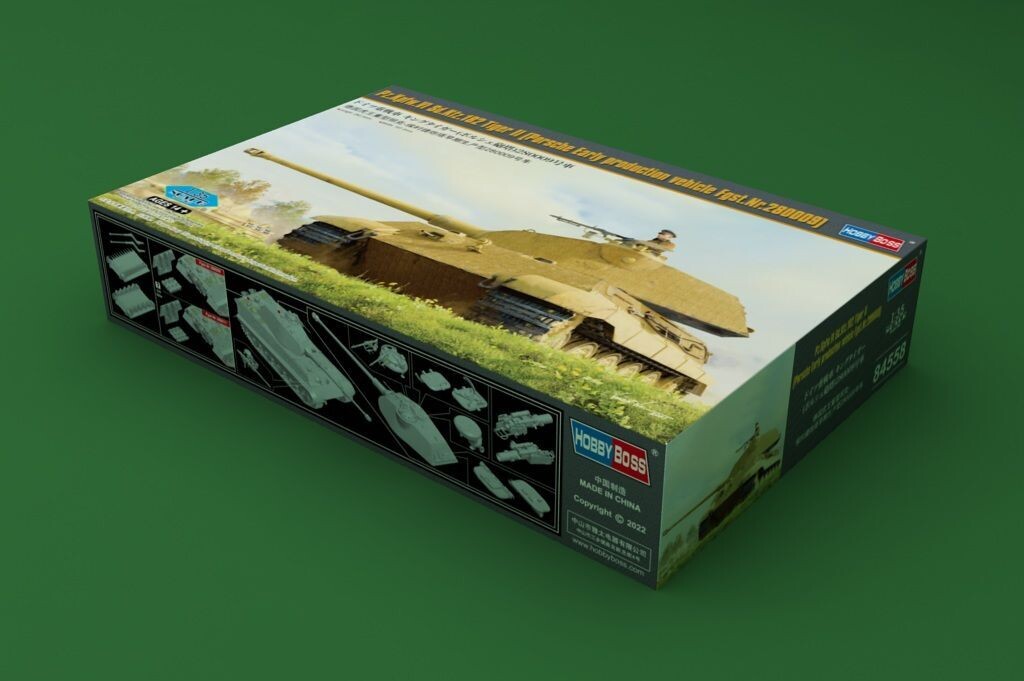 Hobby Boss HB84558 1/35 Pz.Kpfw.VI Sd.Kfz.182 Tiger II ( Porsche Early Production Vehicle , Fgst.Nr.280009 )