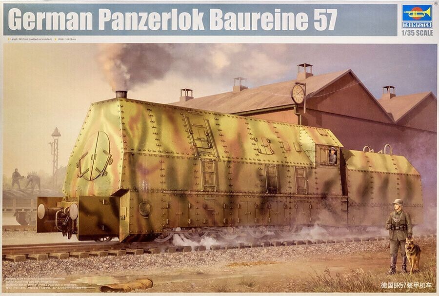 Trumpeter TR00219 1/35 German Panzerlok BR57 Armoured Locomotive Trumpeter TR00219 1/35 German Panzerlok BR57 Armoured Locomotive
