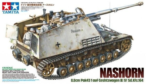 Tamiya TM35335 1/35 Nashorn 8.8cm Pak43/1 auf Geschützwagen III/IV (Sd.Kfz.164) Tamiya TM35335 1/35 Nashorn 8.8cm Pak43/1 auf Geschützwagen III/IV (Sd.Kfz.164)
