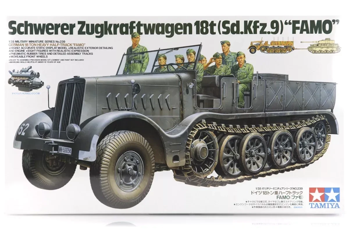 Tamiya TM35239 1/35 German 18-Ton Heavy Half-Track FAMO