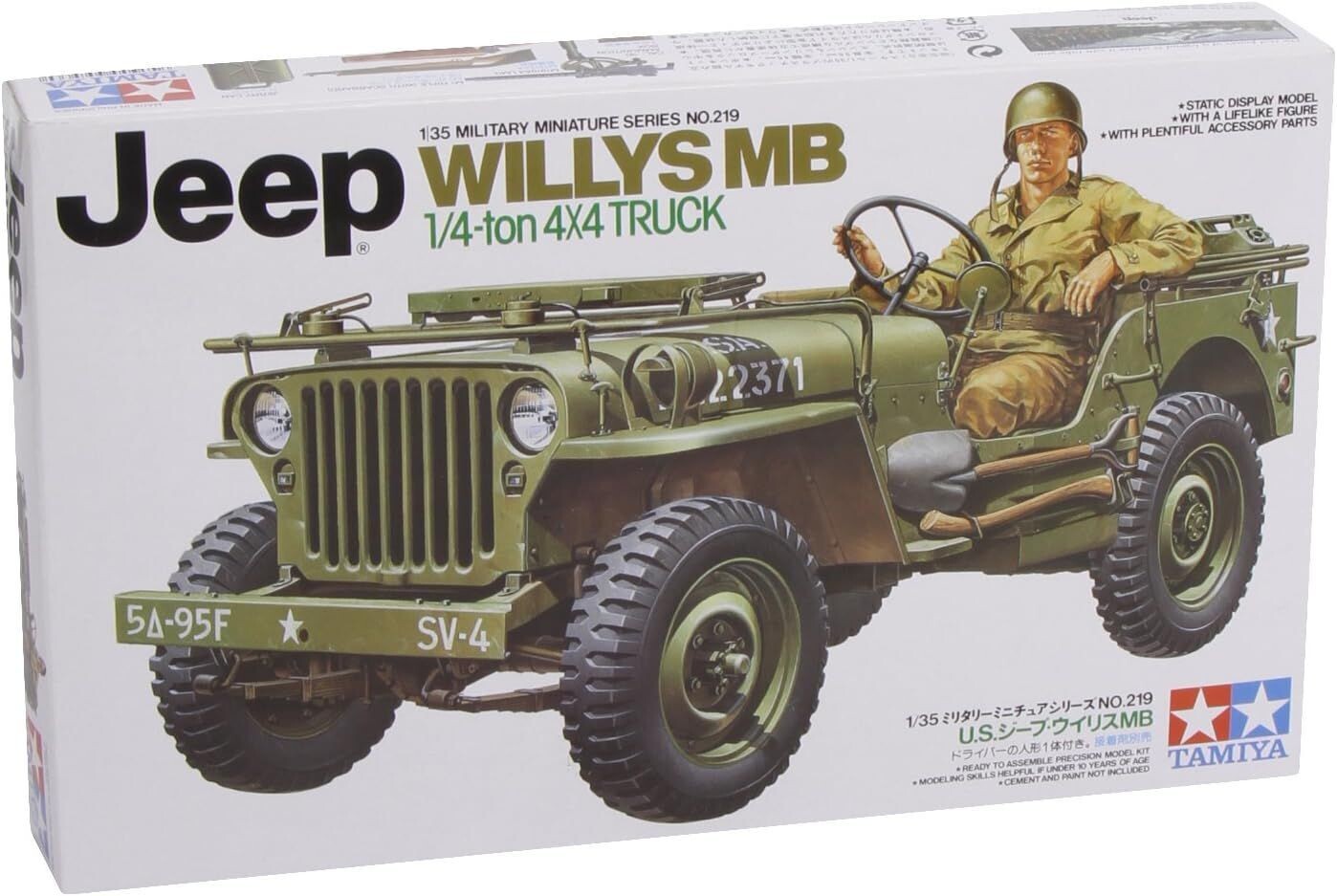 Tamiya TM35219 1/35 US Jeep Willys MB 1/4 Ton Truck
