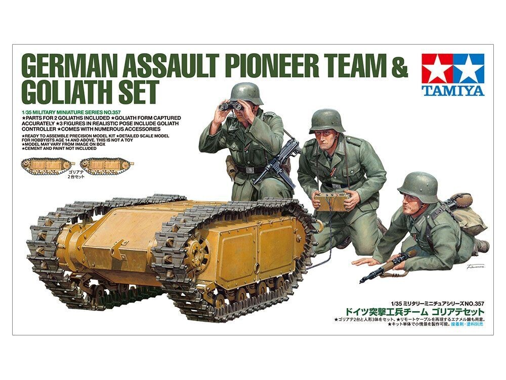 TAMIYA TM35357 1/35 German Assault Pioneer Team & Goliath Set