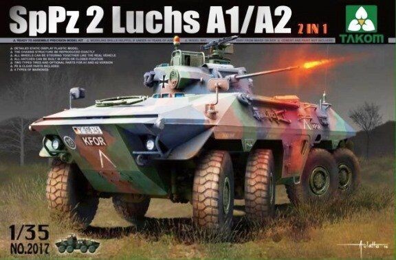 TAKOM TAK2017 1/35 Bundeswehr SpPz 2 Luchs A1/A2 2 in 1