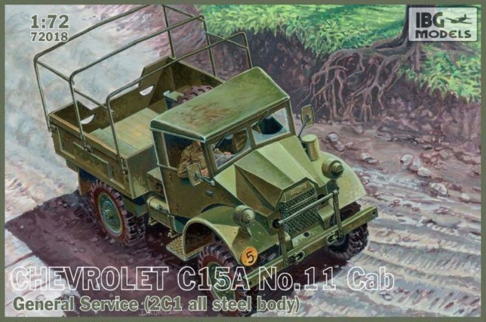 IBG IBG72018 1/72 Chevrolet C15A No.11 Cab General Service ( 2C1 All Steel Body )