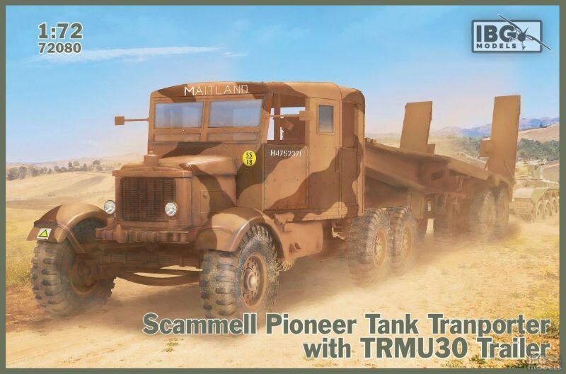 IBG IBG72080 1/72 Scammell Pioneer Tank Transporter with TRMU30 Trailer