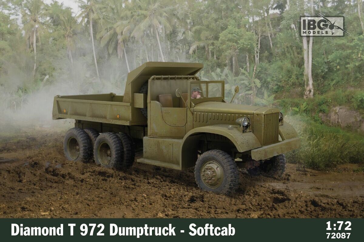 IBG IBG72087 1/72 Diamond T 972 Dumptruck - Softcab