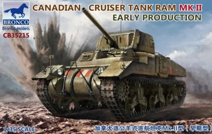 BRONCO CB35215 1/35 Canadian Cruiser Tank Ram MK.II - Early Production BRONCO CB35215 1/35 Canadian Cruiser Tank Ram MK.II - Early Production