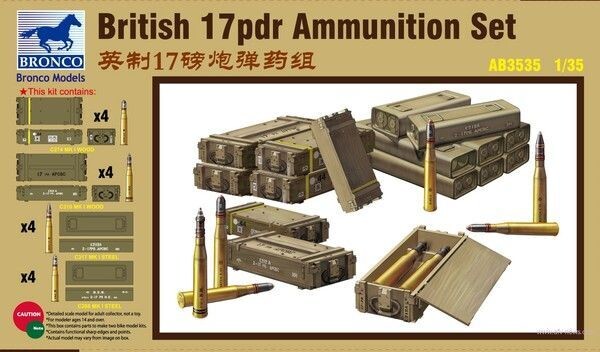 BRONCO AB3535 1/35 WW.II British 17pdr Ammo Set