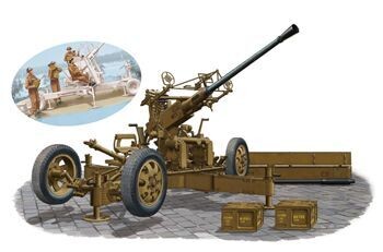 BRONCO CB35111SP 1/35 OQF Bofors 40mm  Anti Aircraft Gun Mk. I/III  (British Army ) & Gun Crew Set