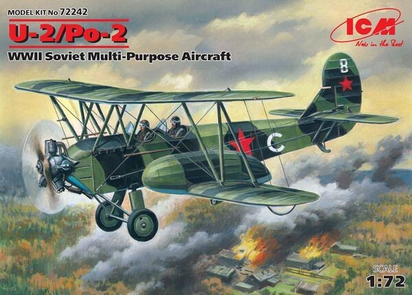 ICM ICM72242 1/72 U-2 / Po-2WS WWII Soviet Multi-Purpose Aircraft