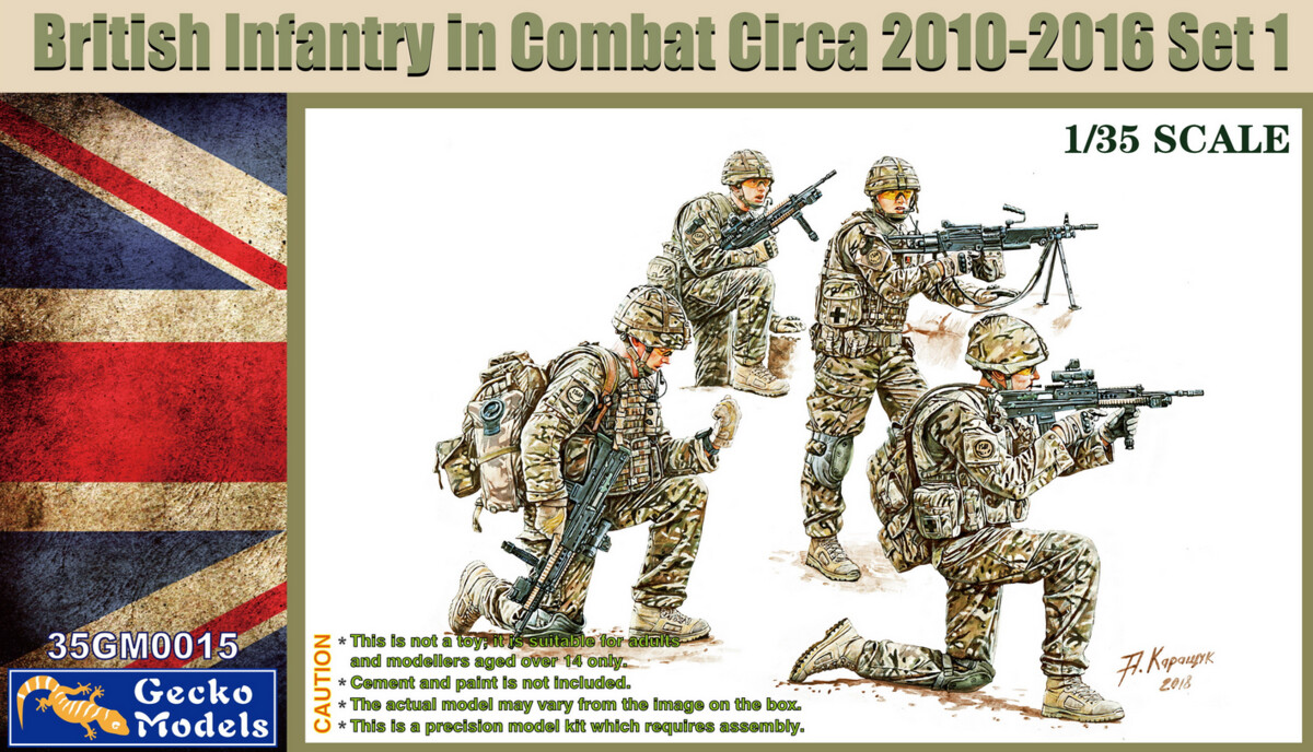 Gecko Models 35GM0015 1/35 British Infantry In Combat Circa 2010 ~ 2012, Set 1