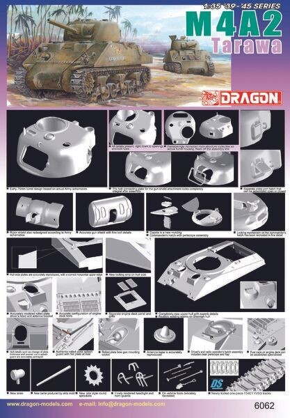 DRAGON DR6062 1/35 M4 Sherman M4A2 Tarawa