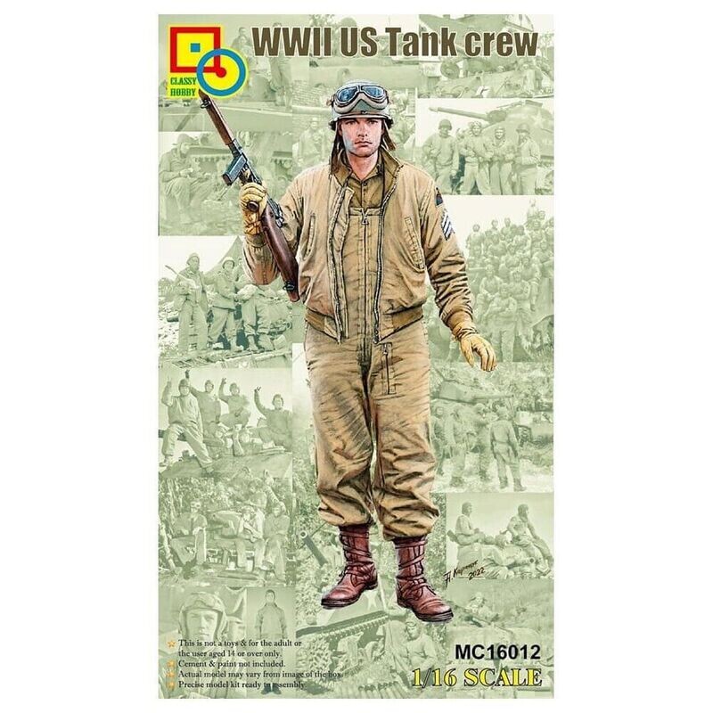 Classy Hobby MC16012 1/16 WWII US Tank Crew Classy Hobby MC16012 1/16 WWII US Tank Crew