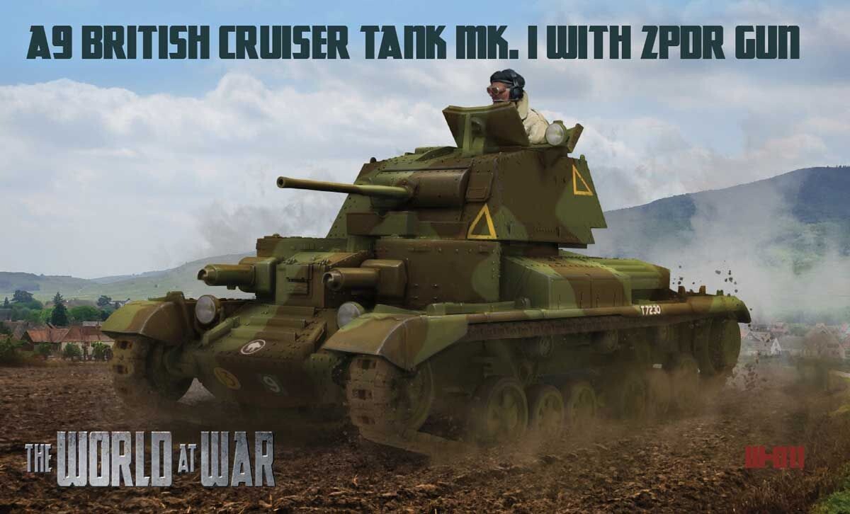 IBG IBGWAW011 1/72 A9 British Cruiser Tank Mk.I with ZPDR Gun