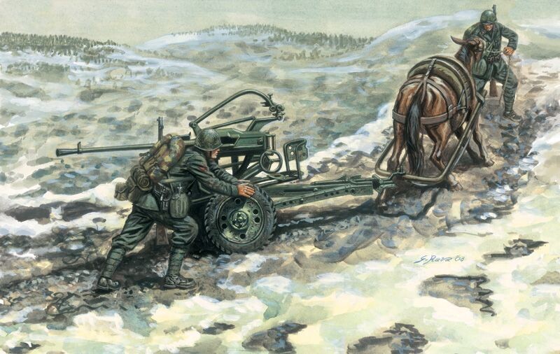 Italeri IT6464 1/35 Horse Drawn Breda 20