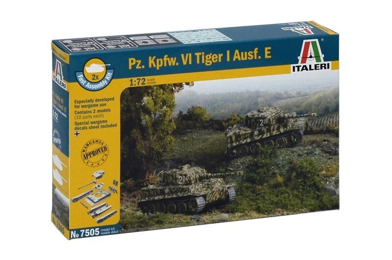 Italeri IT7505 1/72 Pz.Kpfw.VI Tiger, Ausf.E