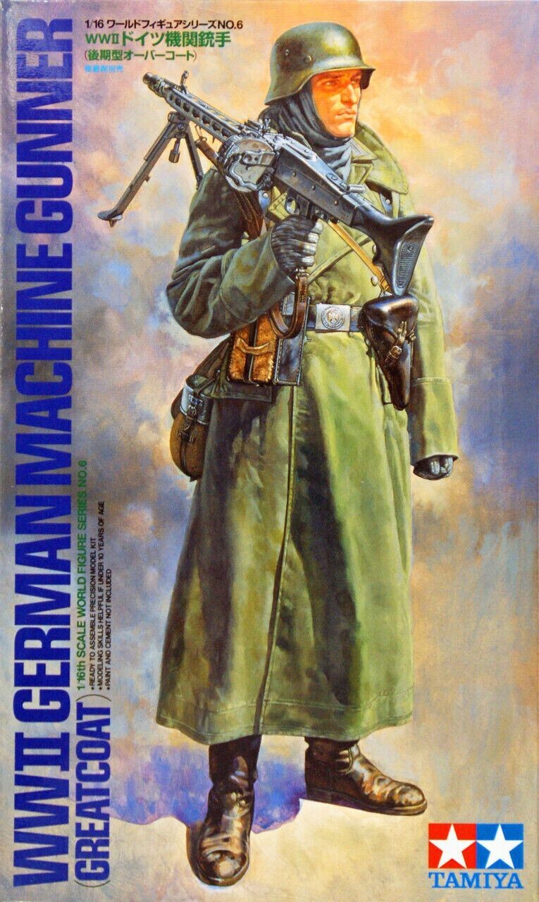 TAMIYA TM36306 1/16 WW2 German Machine Gunner ( Greatcoat )