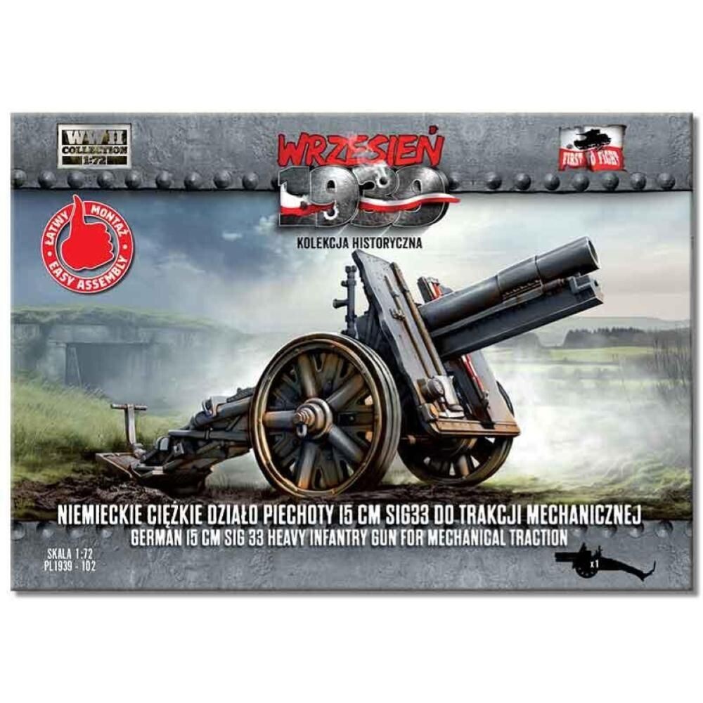 IBG IBGFTF102 1/72  German heavy field gun 15 cm Sig 33 for horse traction