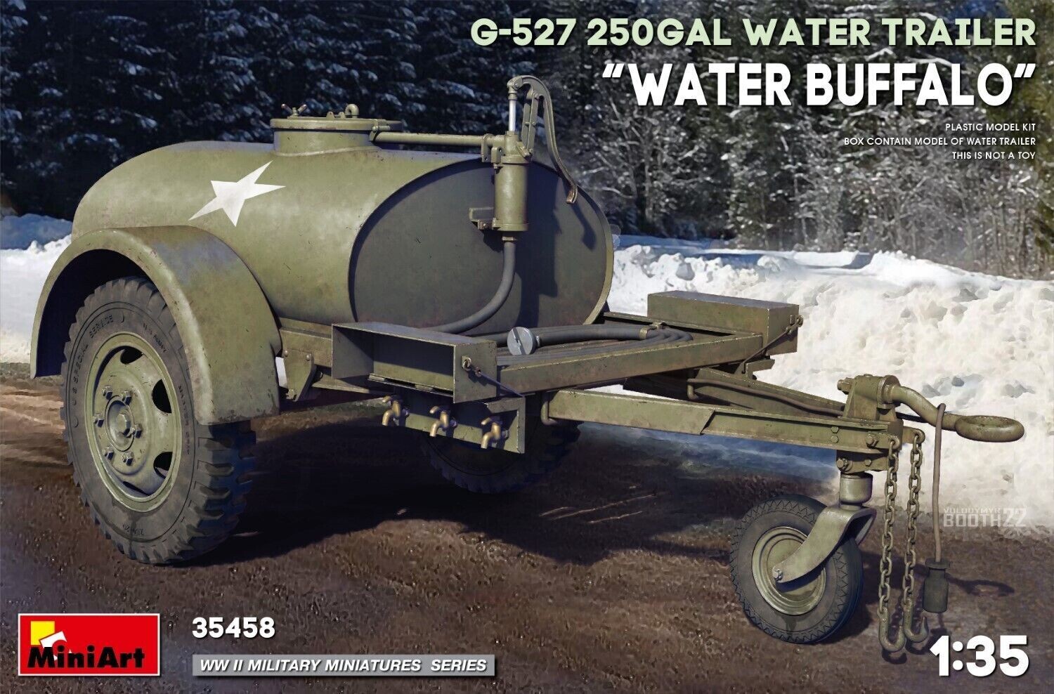 Miniart MA35458 1/35 G -527 250 Gal Water Trailer 'Water Buffalo'