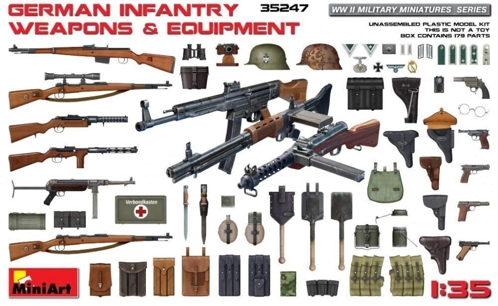 Miniart MA35247 1/35  WW.II German Infantry Weapons & Equipment