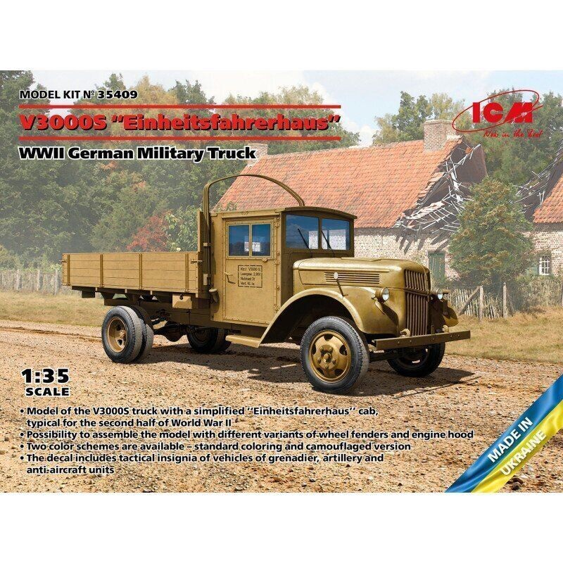 ICM ICM35409 1/35 V3000S 'Einheitsfahrerhaus' - WWII German Military Truck