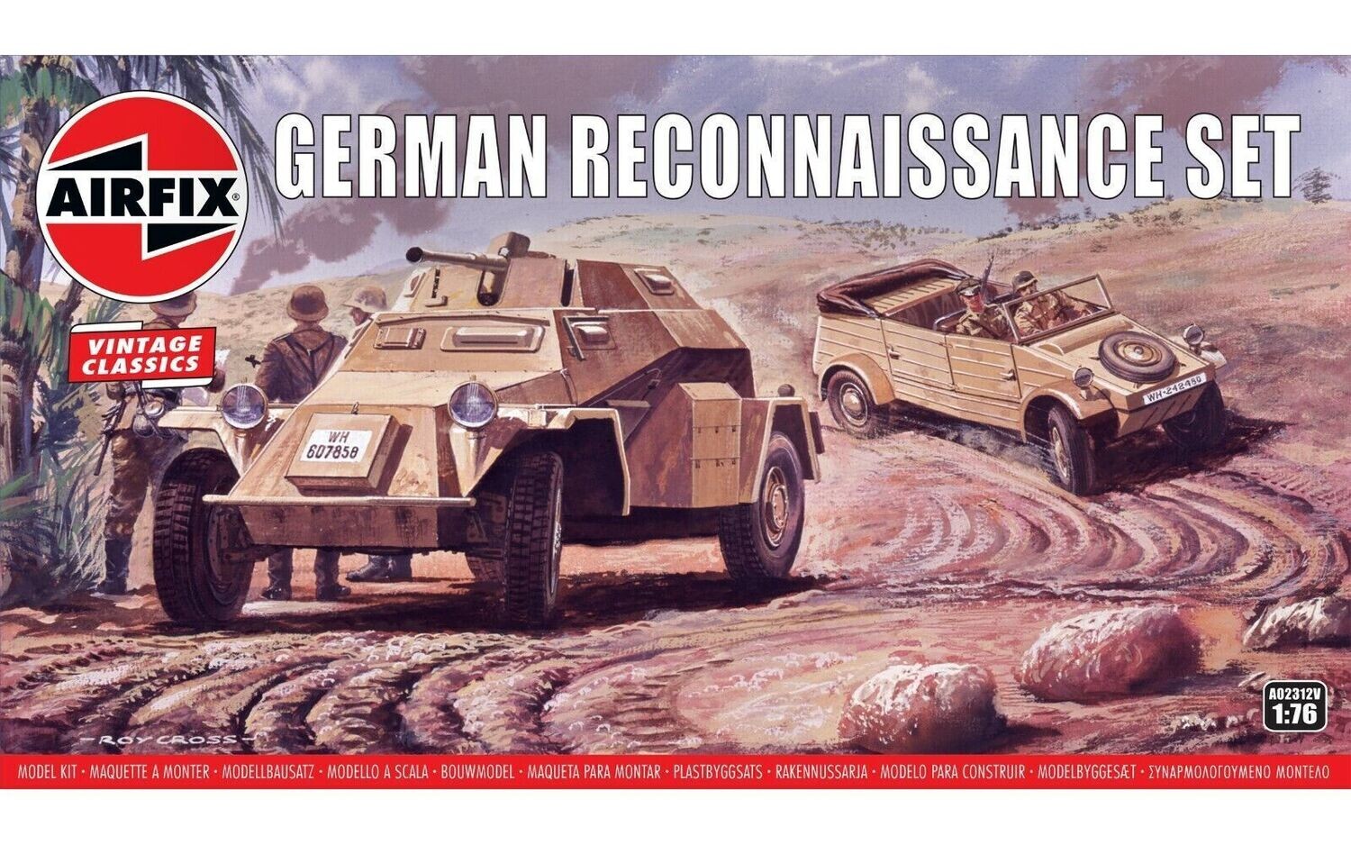 Airfix AF02312V 1/76 German Reconnaissance Set , Vintage Classics
