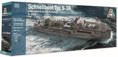 Italeri IT5620 1/35 Schnellboot Typ S -38 armed with 4.0 cm Flak 28 ( Bofors )