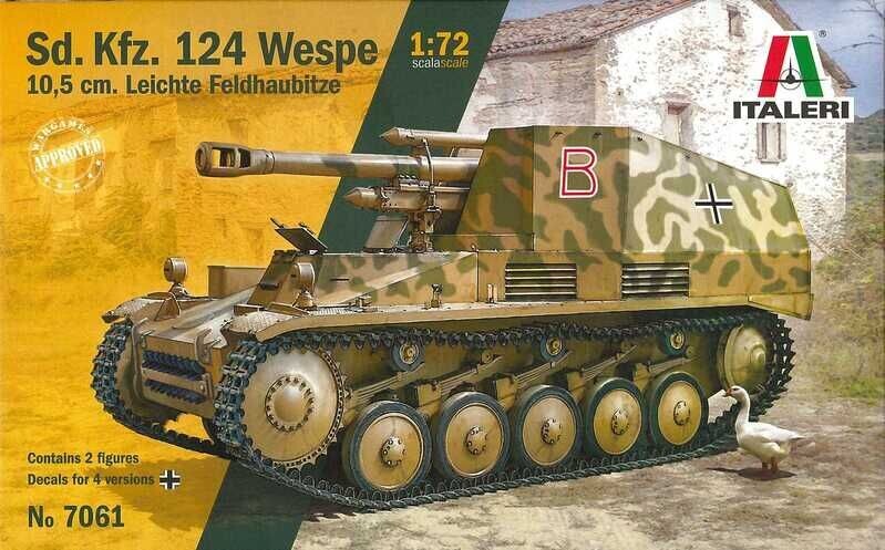 Italeri IT7061 1/72 Sd.Kfz. 124 'Wespe' - 10,5cm leichte Feldhaubitze