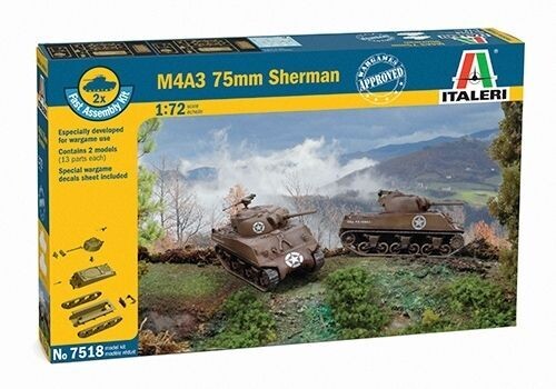 Italeri IT7518 1/72 WW II M4A3 Sherman