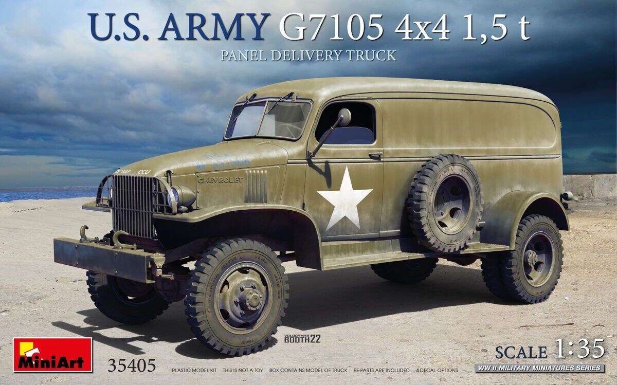 Miniart MA35405 1/35 U.S. Army G7105 4x4 1,5t Panel Delivery Truck