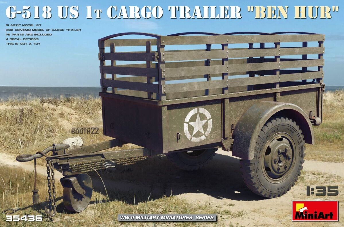 Miniart MA35436 1/35 G-518 US 1t Cargo Trailer 'Ben Hur'